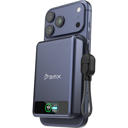 BMX SolidSafe Power Bank 10000mAh Batería Fire-Resistente Azul