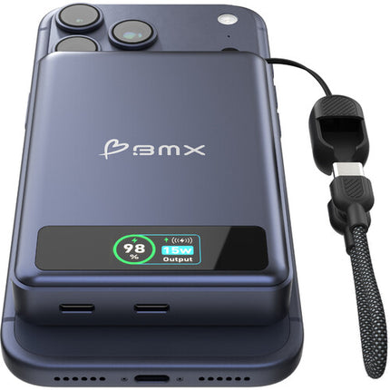 BMX SolidSafe Power Bank 10000mAh Batería Fire-Resistente Azul