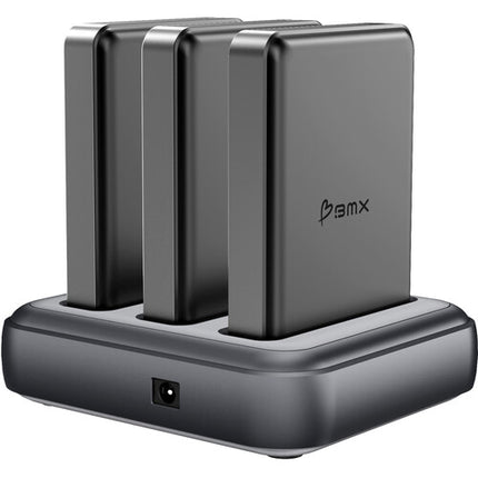 BMX Dock de Carga 3 Bahías para Power Banks SolidSafe 5K 10K 20W