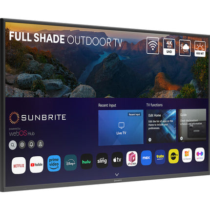 SunBriteTV Veranda 4 75" UHD 4K Smart TV Exterior HDR10 600 nits