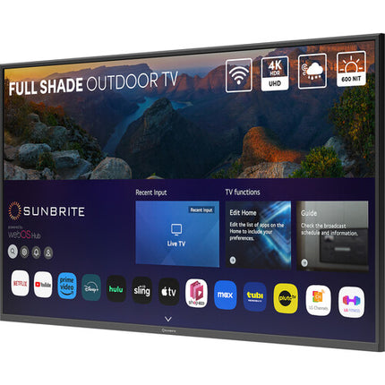 SunBriteTV Veranda 4 75" UHD 4K Smart TV Exterior HDR10 600 nits