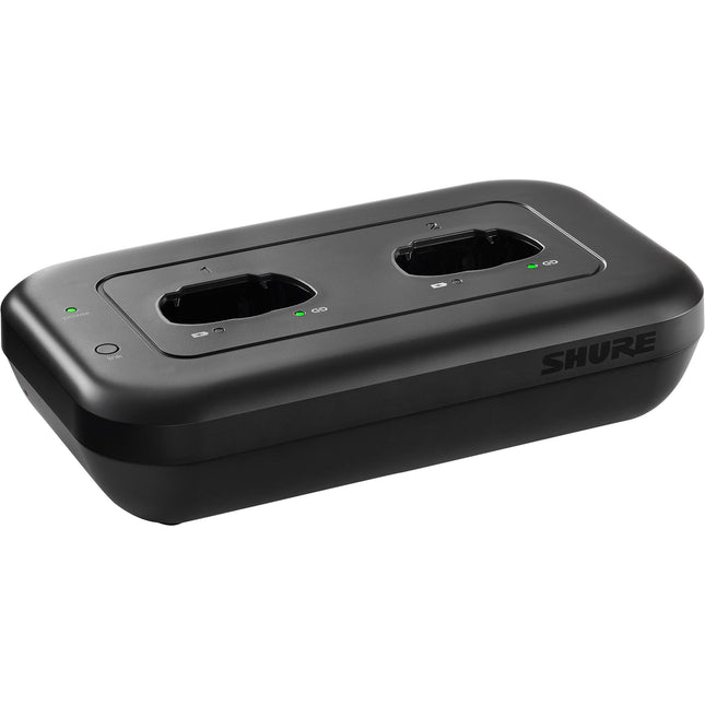 Shure MXWNDX2 Estación de Carga en Red para Micrófonos Inalámbricos 2 Bahías PoE