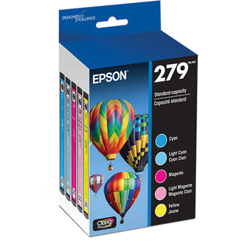 Cartucho de Tinta Epson 279 Claria Photo 5 Colores para Impresora XP-980