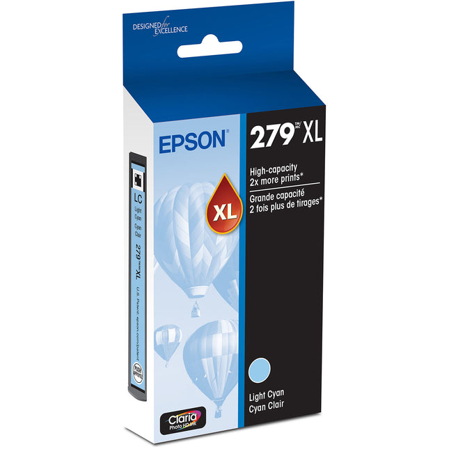 Cartucho de Tinta Epson 279XL Claria Alta Capacidad Foto 740 Páginas Azul Claro