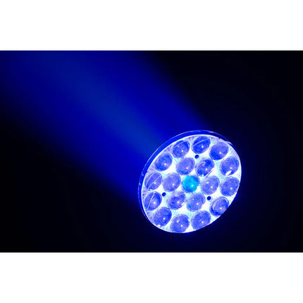 Eliminator Lighting Mega Par Z Wash RGBW LED Luz de Escenario 19x15W 10-60° Motorized Zoom
