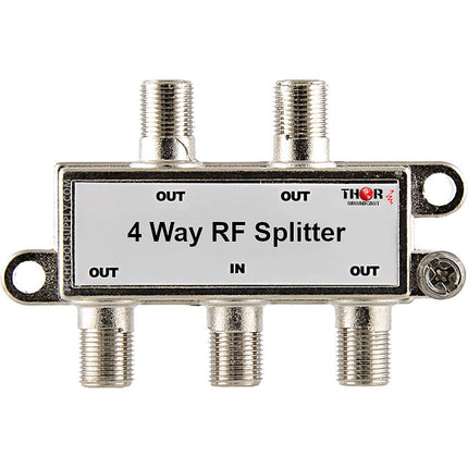 Thor 4-Vías Divisor Combiner CATV F Tipo 5-2100 MHz 8 dB Pérdida