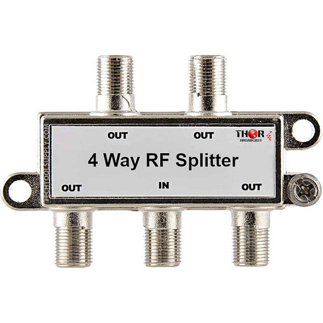 Thor 4-Vías Divisor Combiner CATV F Tipo 5-2100 MHz 8 dB Pérdida