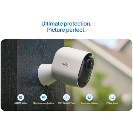 arlo Ultra 3 UHD 4K Cámara de Seguridad Exterior 180° Visión Nocturna 3-Pack