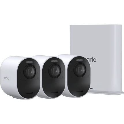 arlo Ultra 3 UHD 4K Cámara de Seguridad Exterior 180° Visión Nocturna 3-Pack