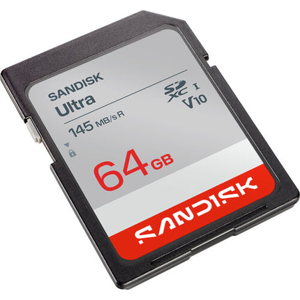 SanDisk 64GB Ultra UHS-I Tarjeta de Memoria SDXC Velocidad 145 MBs