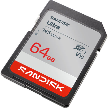 SanDisk 64GB Ultra UHS-I Tarjeta de Memoria SDXC Velocidad 145 MBs