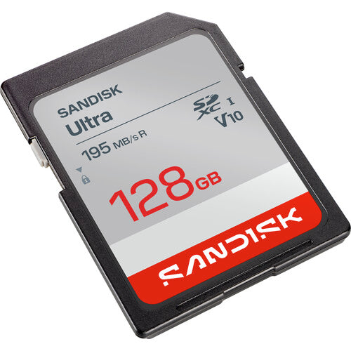 SanDisk 128GB Ultra Tarjeta de Memoria SDXC UHS-I Vel 195 MB/s Clase 10
