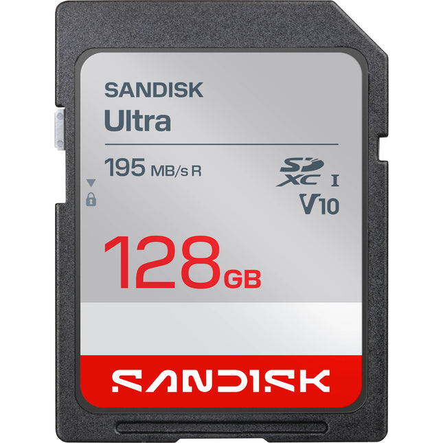 SanDisk 128GB Ultra Tarjeta de Memoria SDXC UHS-I Vel 195 MB/s Clase 10