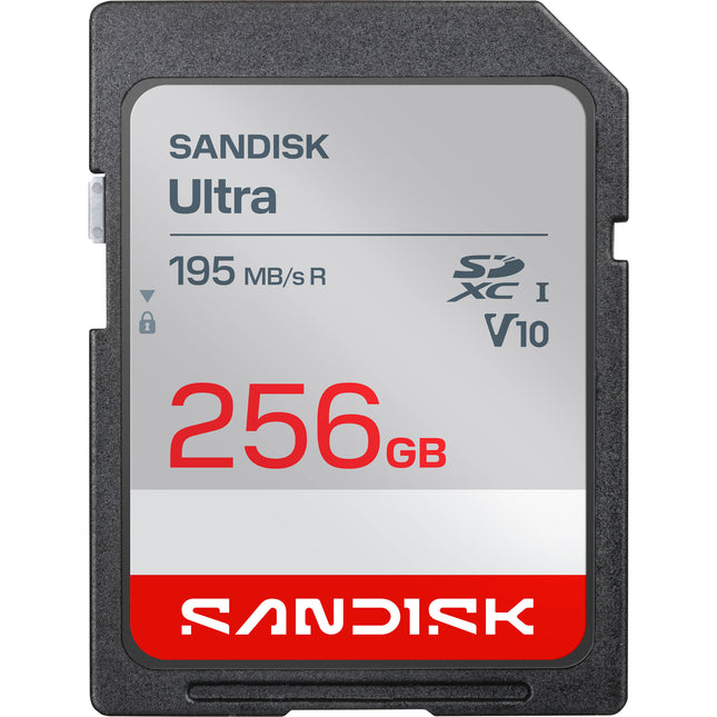 SanDisk 256GB Ultra Tarjeta de Memoria SDXC UHS-I Velocidad 195MB/s Resistencia Extrema