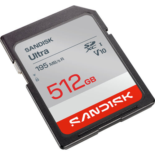 SanDisk 512GB Ultra Tarjeta de Memoria SDXC UHS-I 195MB s de Lectura