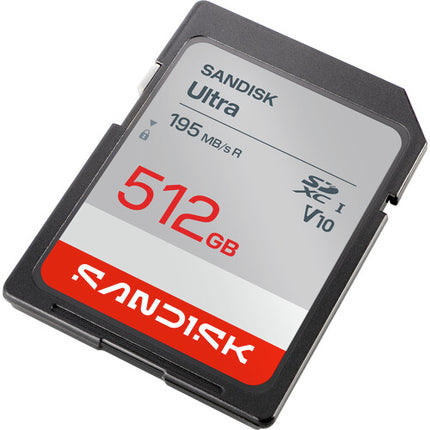 SanDisk 512GB Ultra Tarjeta de Memoria SDXC UHS-I 195MB s de Lectura