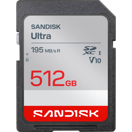 SanDisk 512GB Ultra Tarjeta de Memoria SDXC UHS-I 195MB s de Lectura