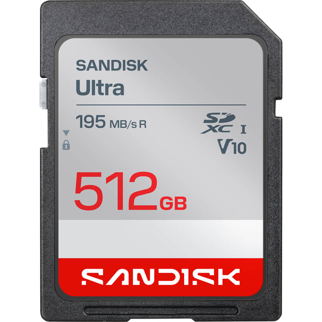SanDisk 512GB Ultra Tarjeta de Memoria SDXC UHS-I 195MB s de Lectura