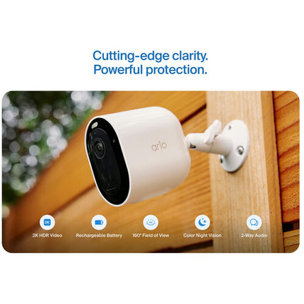 arlo Pro 6 Cámara Wi-Fi Exterior 2K Visión Nocturna 160° 2-Pack