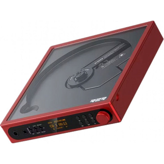 FiiO DM15 Reproductor portátil de CD estéreo DAC R2R 1150mW rojo con control remoto