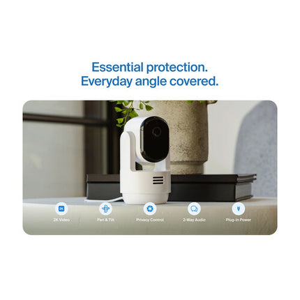 arlo Essential 2K Cámara Interior Panorámica y Inclinable 2304x1296 130° Ángulo de Visión