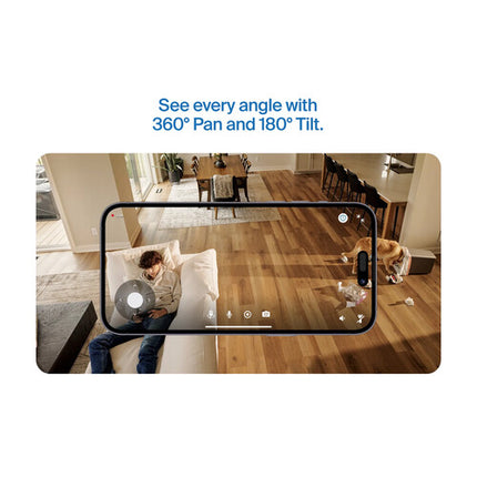 arlo Essential 2K Cámara Interior Panorámica y Inclinable 2304x1296 130° Ángulo de Visión
