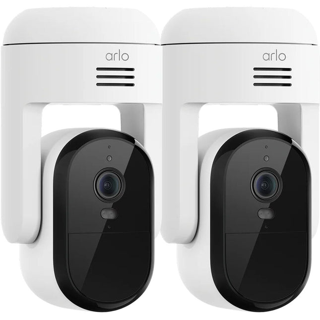arlo Essential 2K Cámara Exterior Pan y Tilt 2K 130° Ángulo 2-Pack