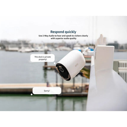 arlo Go 2 Cámara de Seguridad Exterior 1080p Visión Nocturna 25 pies Batería Recargable
