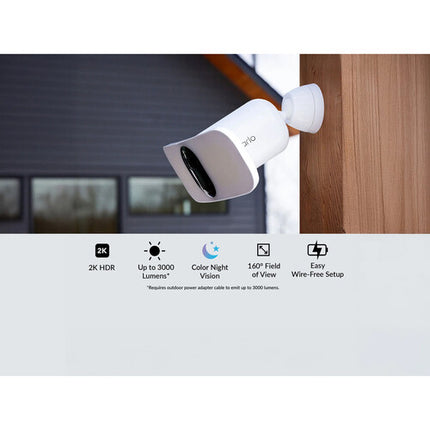 arlo 2K cámara exterior inalámbrica con luz 3000 lúmenes visión nocturna 160°