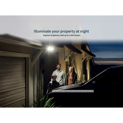 arlo 2K cámara exterior inalámbrica con luz 3000 lúmenes visión nocturna 160°