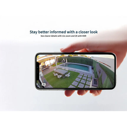 arlo 2K cámara exterior inalámbrica con luz 3000 lúmenes visión nocturna 160°
