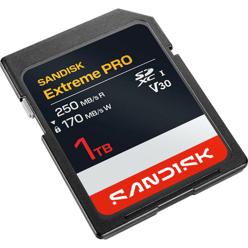 SanDisk 1TB Extreme PRO Tarjeta de Memoria SDXC UHS-I 250 MB/s Lectura 170 MB/s Escritura