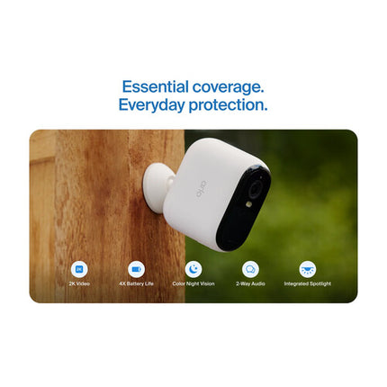 arlo Essential XL 3-Pack Cámara Exterior 2K Visión Nocturna 130° Ángulo
