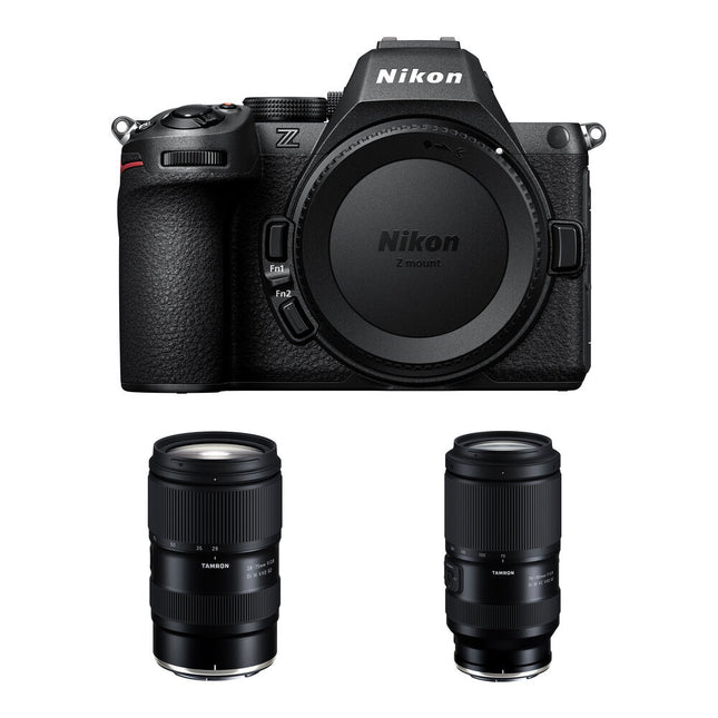 Nikon Z5 II Cámara sin Espejo 24.5MP 4K con Lentes Tamron 28-75mm f2.8 y 70-180mm f2.8