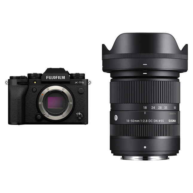 FUJIFILM X-T5 Cámara sin Espejo 40MP 7-Stops Estabilizador con Lente 18-50mm f2.8