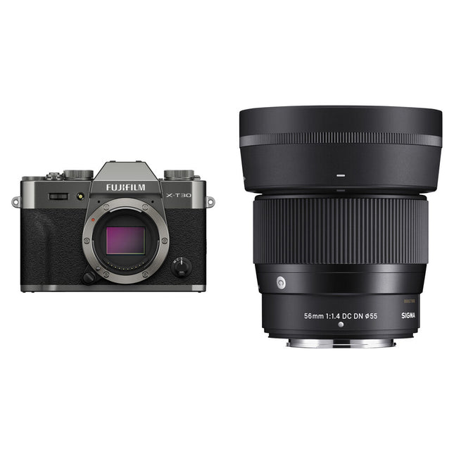 FUJIFILM X-T30 III Cámara sin Espejo 26.1MP Vídeo 4K 60p Lente 56mm f1.4