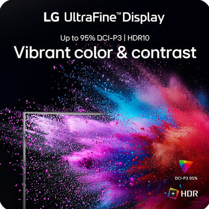 LG UltraFine 32UP83AK-W Monitor 31.5" 4K UHD HDR 60W USB-C