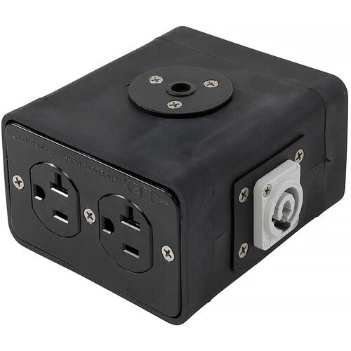 Lex Products 20A Quad Box powerCON a receptáculos dúplex con inserto roscado