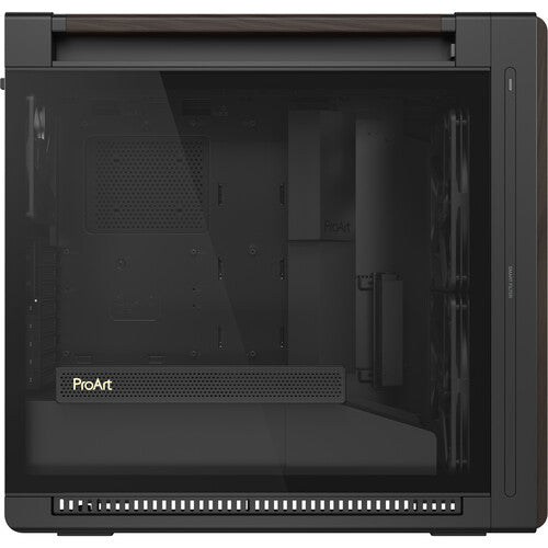 ASUS ProArt PA602 Wood Edition Caja Mid-Tower Vidrio Templado E-ATX Negro Moderno