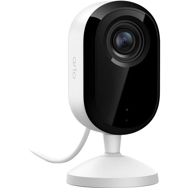 arlo Essential 2K Cámara interior con visión nocturna 130° y audio bidireccional