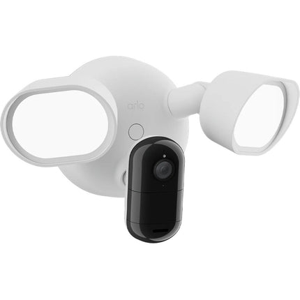 Arlo 2K Cámara Exterior con Foco Cableada Visión Nocturna 2560x1440 2000 Lúmenes