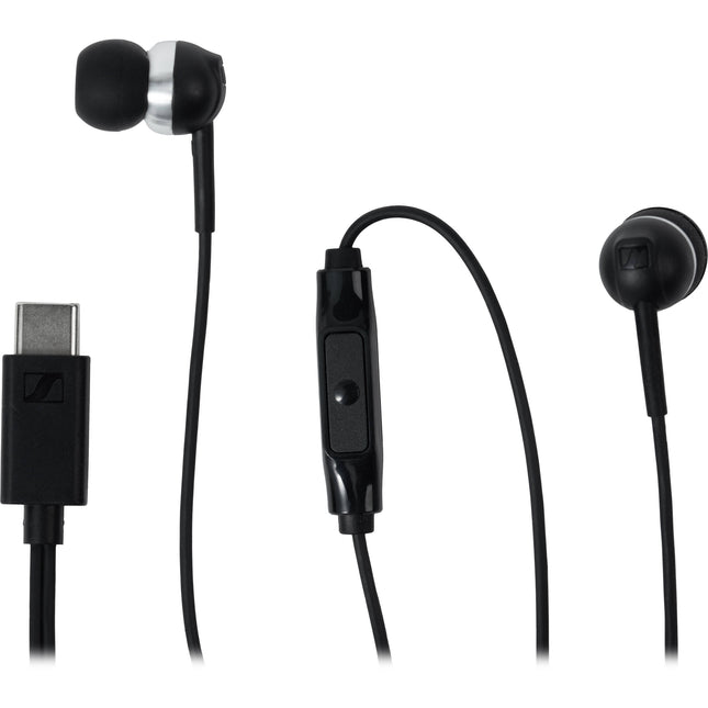 Sennheiser CX 80U Auriculares In-Ear Cableados con USB-C y 3 Juegos de Almohadillas