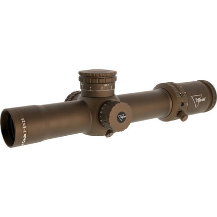 Trijicon 1-8x28 Credo Mira Telémetro Iluminado 5 Niveles 34mm Coyote Brown
