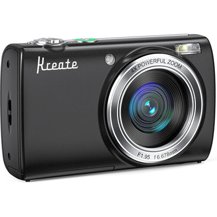 Kreate KR48 Cámara digital compacta 48MP 4K UHD 3.2" pantalla táctil negra