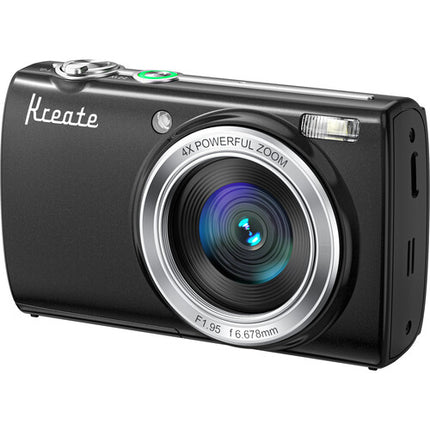 Kreate KR48 Cámara digital compacta 48MP 4K UHD 3.2" pantalla táctil negra