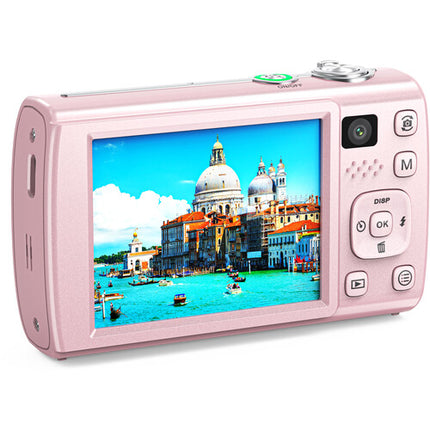 Kreate KR48 Cámara Digital Compacta Rosa 48MP 4K UHD Pantalla 3.2"