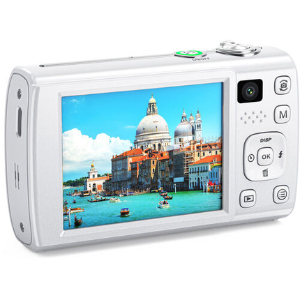 Kreate KR48 Cámara Digital Compacta Blanca 48MP 4K UHD Pantalla Táctil 3.2"