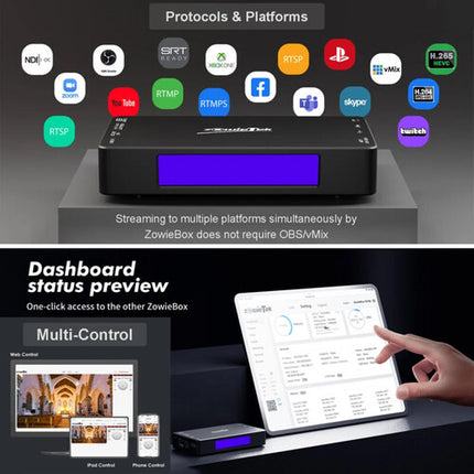 Zowietek ZowieBox Codificador Decodificador Vídeo 4K30 UHD PoE+ Wi-Fi