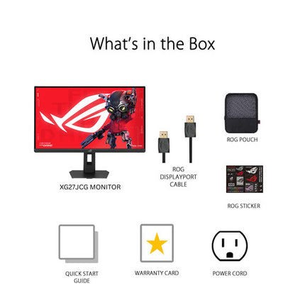 ASUS Republic of Gamers Strix XG27JCG Monitor Gamer 27" 5K 180 Hz HDR USB-C 15W