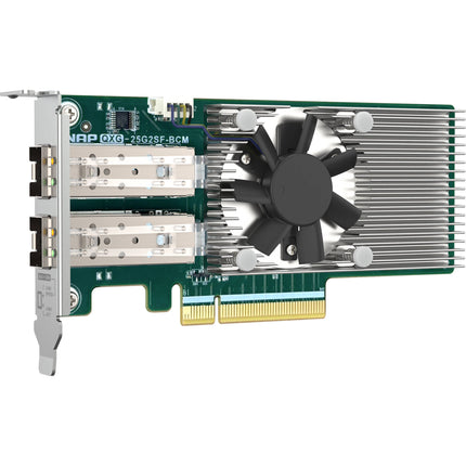 QNAP QXG-25G2SF-BCM Adaptador de red 2 puertos 25G SFP28 PCIe 4.0 x8